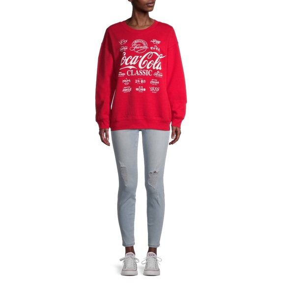 COCA COLA Junior Crewneck Sweatshirt NWOT - Picture 6 of 6